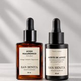 Dúo Hidratación · Aceite de Arroz y Sérum Ácido Hialurónico