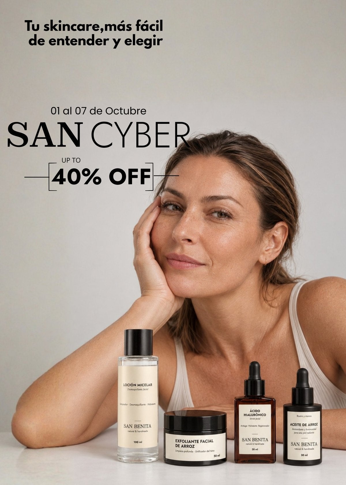 Tu skincare, más fácil de entender y elegir. San Cyber del 01 al 07 de octubre, hasta 40% de descuento.